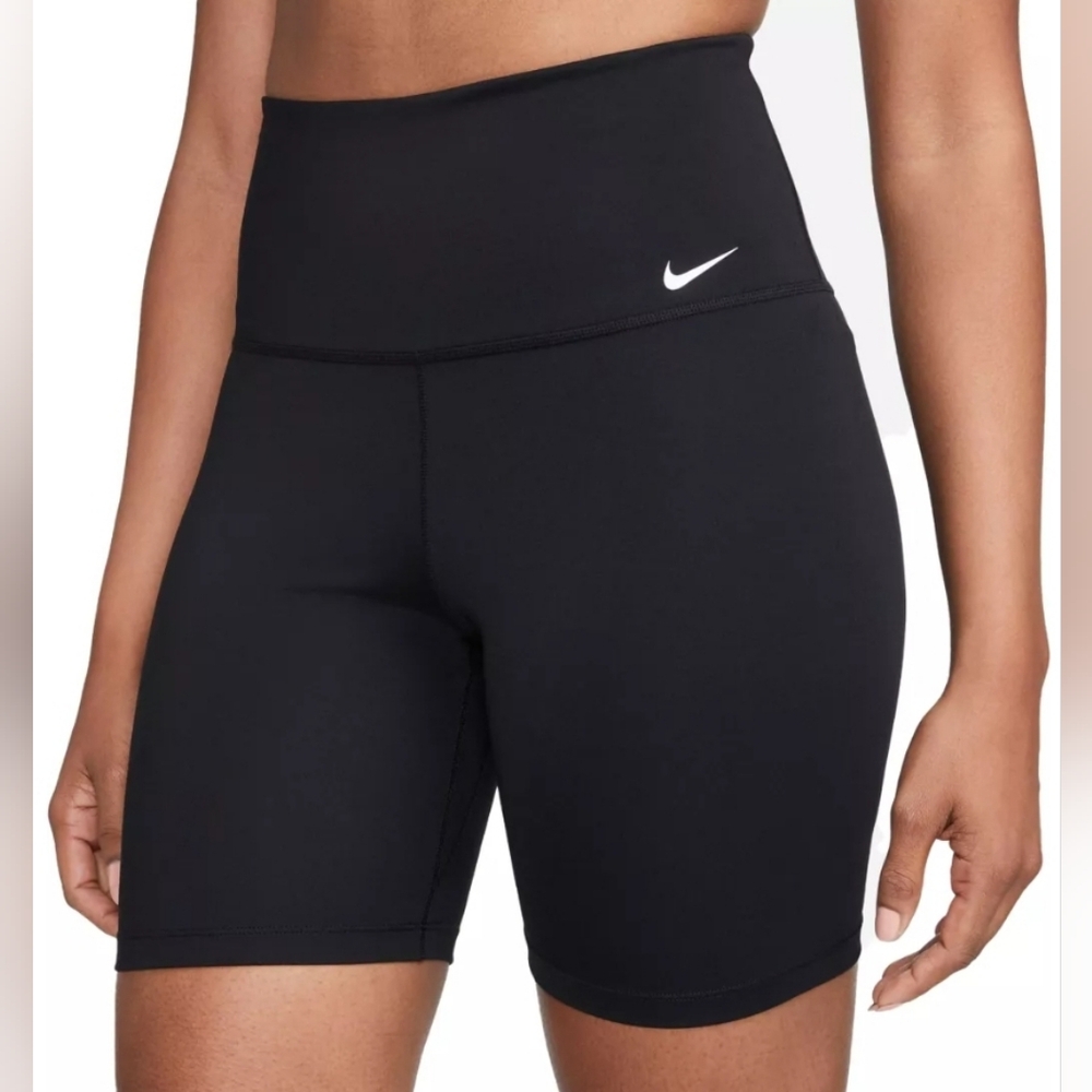 Nike Women's Dri-Fit High-Waisted 7" Biker Shorts, Black, Size XS